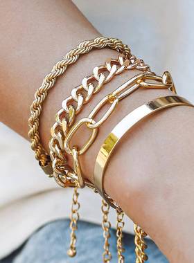 European and American trendy accessory hip-hop brlet set