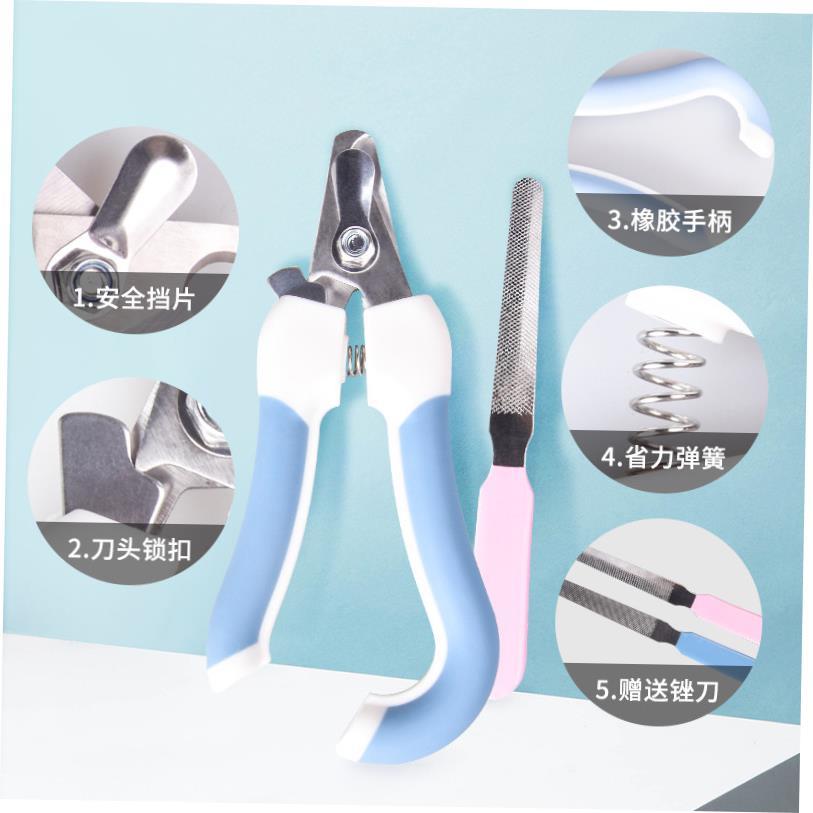 professional pet nail clippers dog stainless steel two