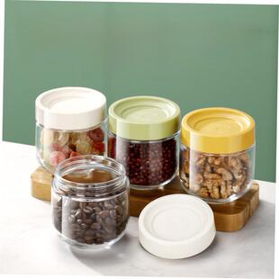 Glass Airtight Kitchen Storage Jar Sealed Food Container