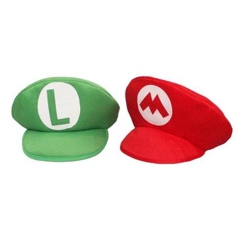 Super Mario Bros Luigi Cartoon Cosplay Hat Classic toys Ani1