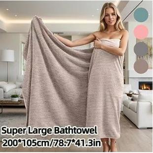 Super Large Bathtowel Velvet Bath Beach Towel Bathrobe CUXAo