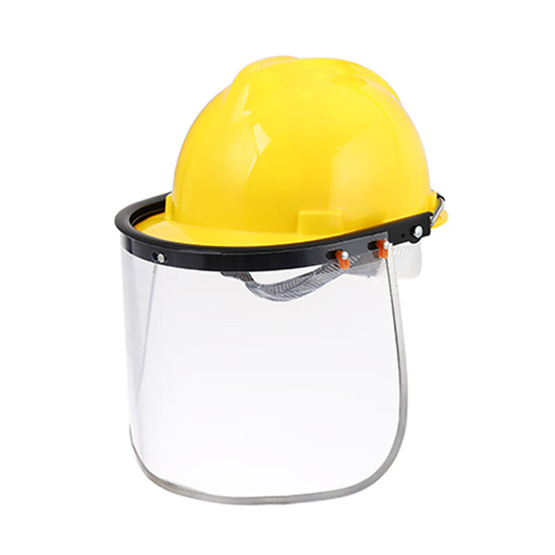 伏兴FX557防溅面屏+帽套装耐高温透明防护面罩配安全帽电焊面罩+