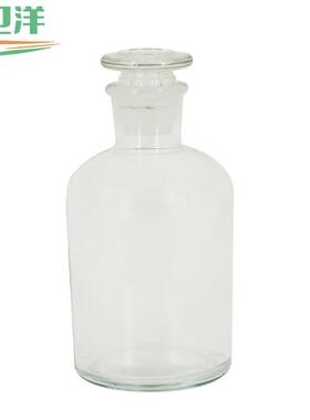 卫洋WYH-003试剂瓶加厚玻璃瓶细口瓶磨砂口透明小口分装瓶白色细
