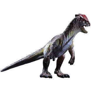 林畅模玩儿童恐龙模型仿真动物玩具双冠龙双脊龙套装副栉龙剑龙