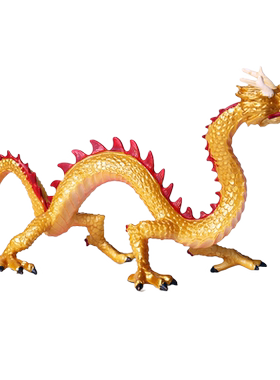 远古时代东方五爪金龙动物模型