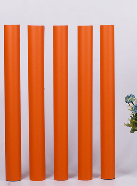 爱马仕橙色壁纸自粘防水防潮贴纸服装店直播间背景墙贴脏橘色墙纸