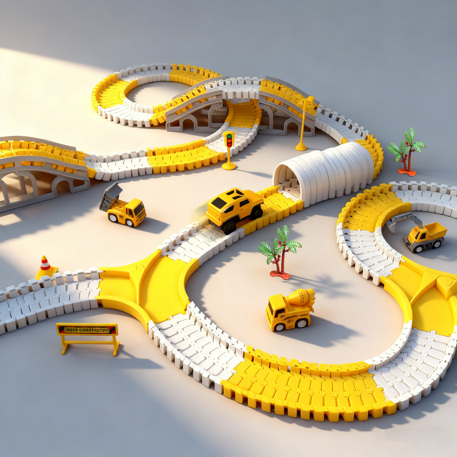 电动轨道玩具车千变万化随意拆装