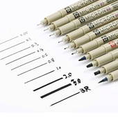 日本樱花针管笔美术专用防水樱花牌勾线笔手绘简笔画速写设计绘图笔漫画描边水彩绘画墨线描线笔