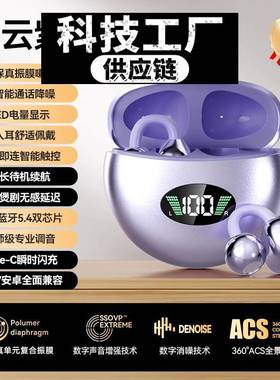 深圳瑞禾科技蓝牙耳机新款耳机无线耳夹式不高音质长续航游戏新款