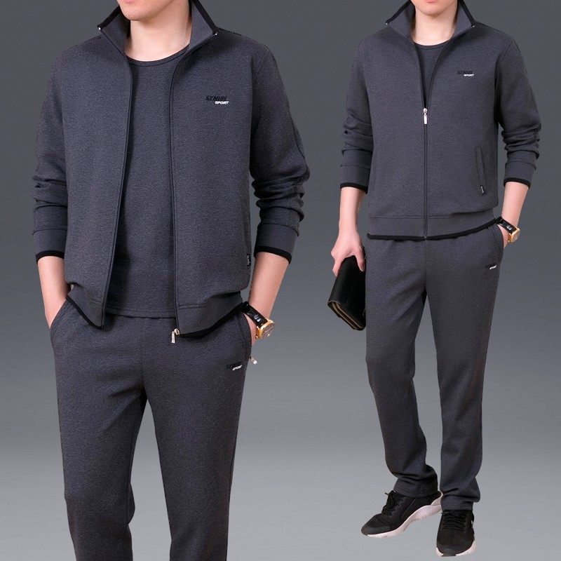 国际名品牌中年爸爸休闲运动服套装男士加大码运动衣