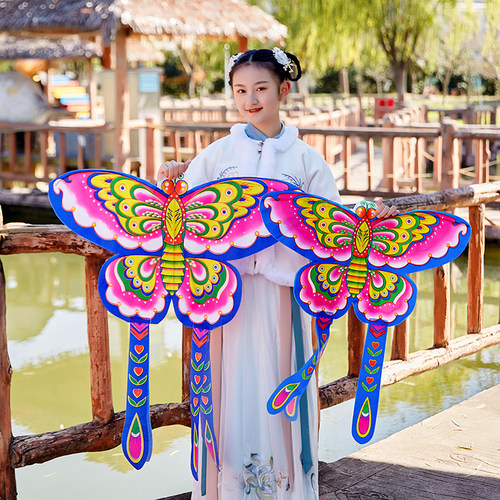 风筝儿童跳舞麦元舞蹈蝴蝶