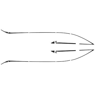 埃尔法威尔法40系钢琴黑车窗饰条