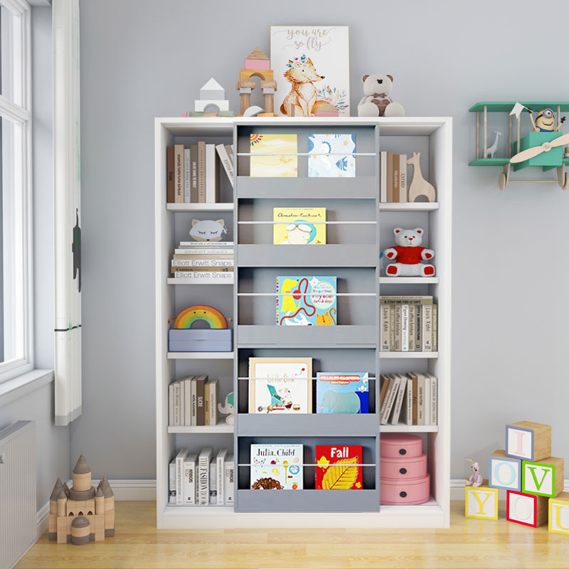 儿童实木书架绘本架落地置物架