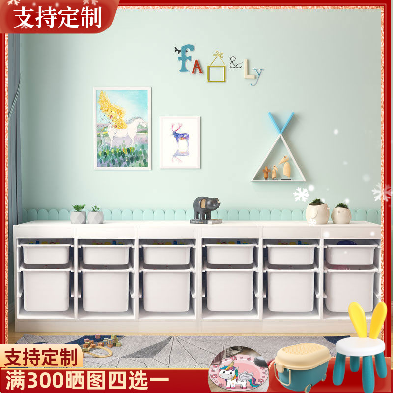 实木儿童玩具收纳架结实耐用