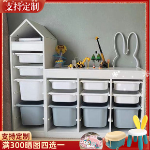 实木儿童玩具收纳柜蒙氏储物架儿童房组合置物架大容量分类整理柜