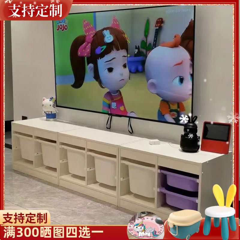 实木书柜儿童收纳柜电视柜