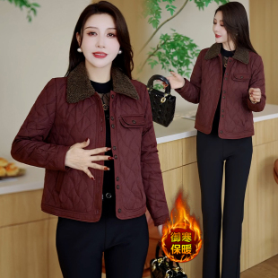 小个子短款轻薄棉服外套女士2025冬季新款时尚洋气韩版百搭小棉衣