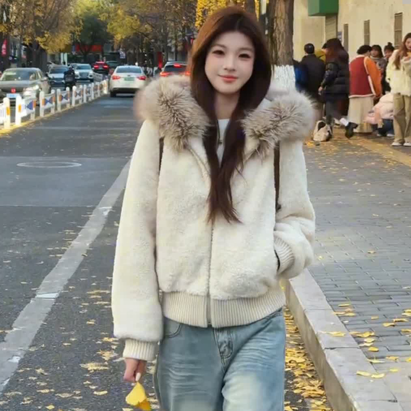 加厚夹棉保暖短款连帽外套女士冬季新款休闲洋气百搭开衫棉服上衣,女装/女士精品,短外套,淘宝优惠券,粉丝福利购,淘宝优惠卷