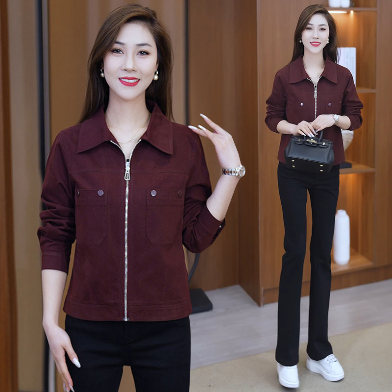 时尚休闲洋气百搭显瘦短款外套女2025春秋新款小个子韩版开衫上衣