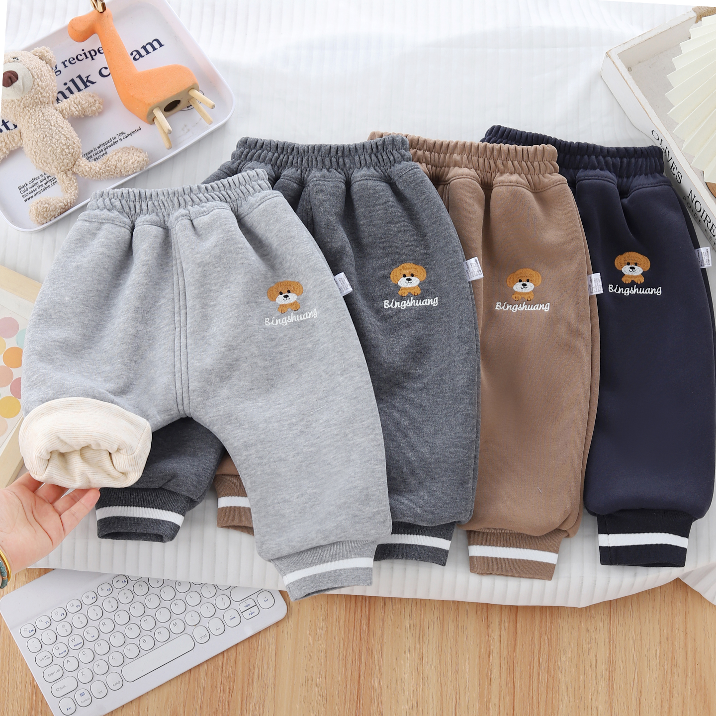 宝宝一条过冬加绒加厚棉裤大PP裤