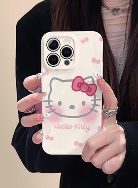 TTON数码hellokitty手机壳适用iphone15promax苹果16可爱凯蒂猫卡通小米12全包mini粉色xr华为13菲林14plus