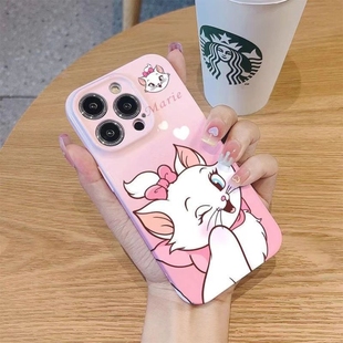 15Proma苹果vivo华为oppo小米一加魅族荣耀红米 玛丽猫眨眼苹果16手机壳全包14Pro软壳Xsmax光面6