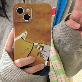 复古金箍悟空适用iPhone16 IQOO10小米14保护套女潮 15promax手机壳华为nova11畅享60软OPPO苹果13vivos18个性