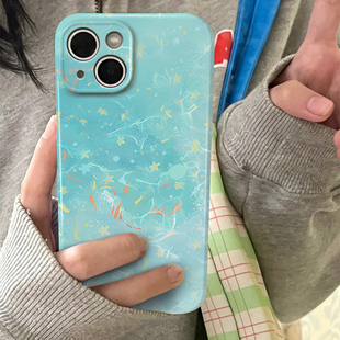 好运趣味卡通星星锦鲤菲林适用iPhone15 16pro手机壳华为nova畅享60软OPPOreno9苹果13vivos18硬IQOO10小米14