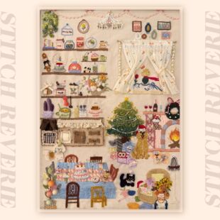 木质拼图《缝合幻想》 500 片创意刺绣作品ins风治愈玩具带框送礼