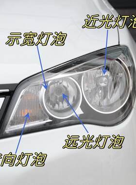 适用于09-15款荣威350前大灯泡近光灯远光灯转向示宽灯前雾灯卤素