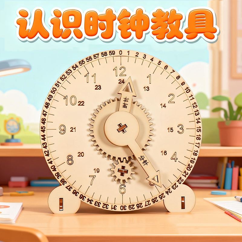 科学实验作业diy时钟表模型