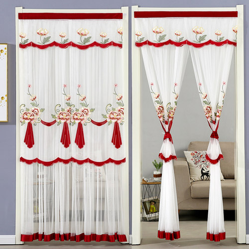 门帘隔断帘卧室免打孔帘子挂帘