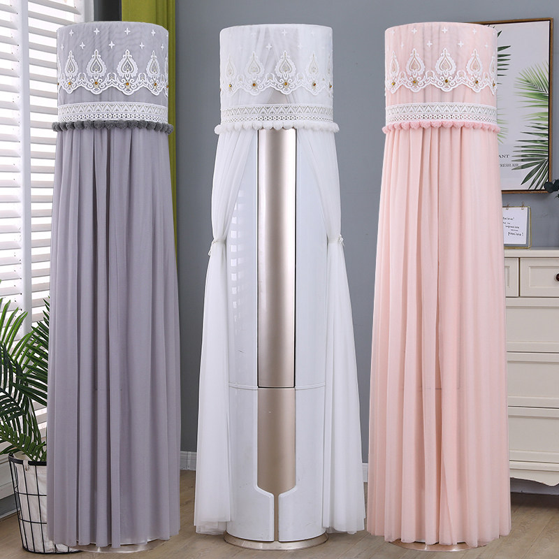 空调防尘罩圆形柜式柜机立式开机不取客厅格力美的布艺圆柱空调套