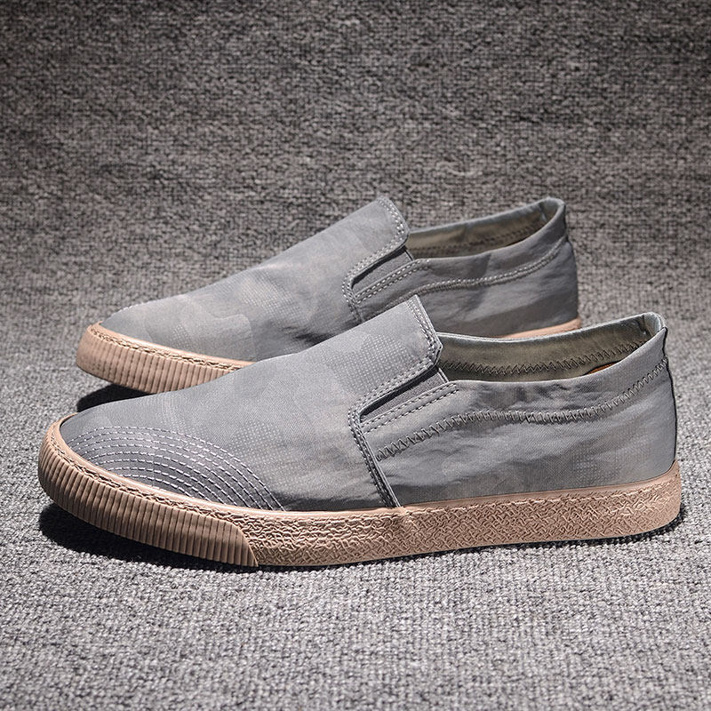 软底单鞋春夏透气老北京布鞋韩版一脚蹬懒人休闲乐福鞋百搭帆布鞋,流行男鞋,帆布鞋,淘宝优惠券,粉丝福利购,淘宝优惠卷