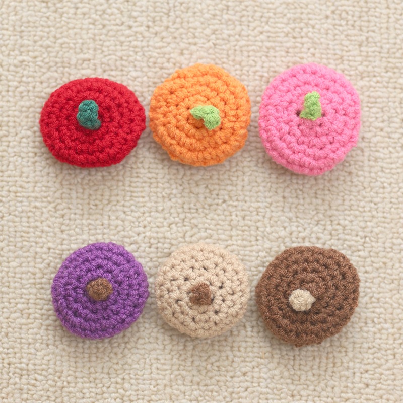 童可爱贝雷帽掌门狗小挂件钩织小帽子手工针织毛绒饰品娃娃配饰