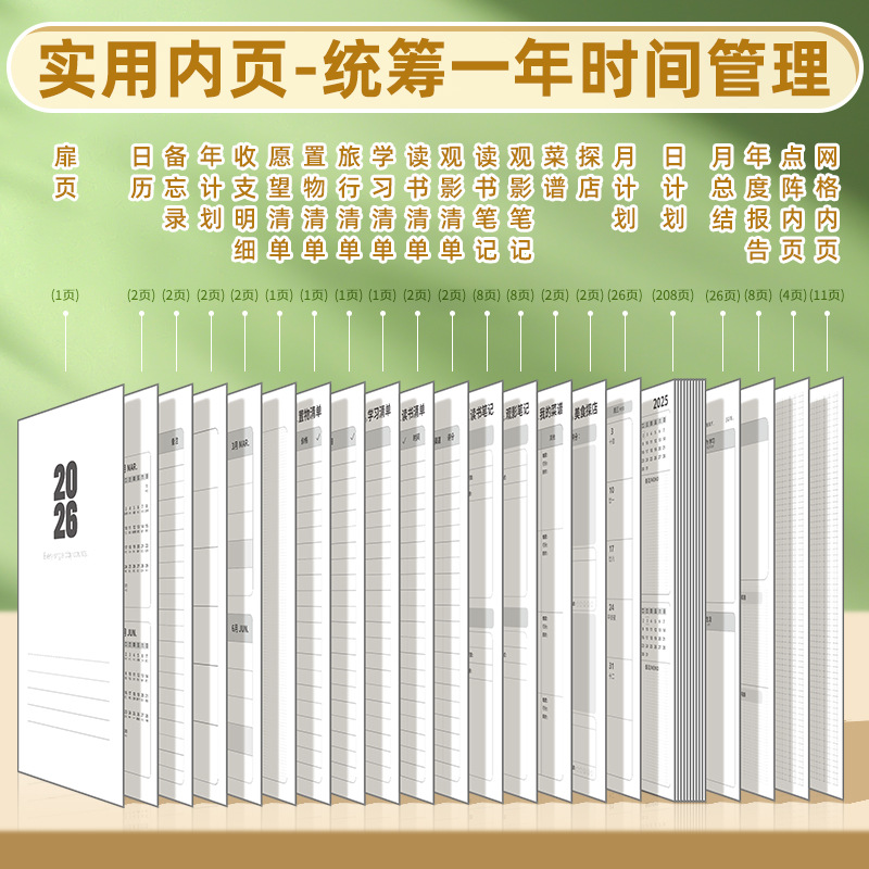 2026年日程本计划本每日一页