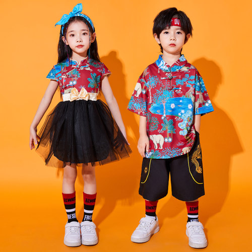 儿童汉服幼儿园中国风男女童