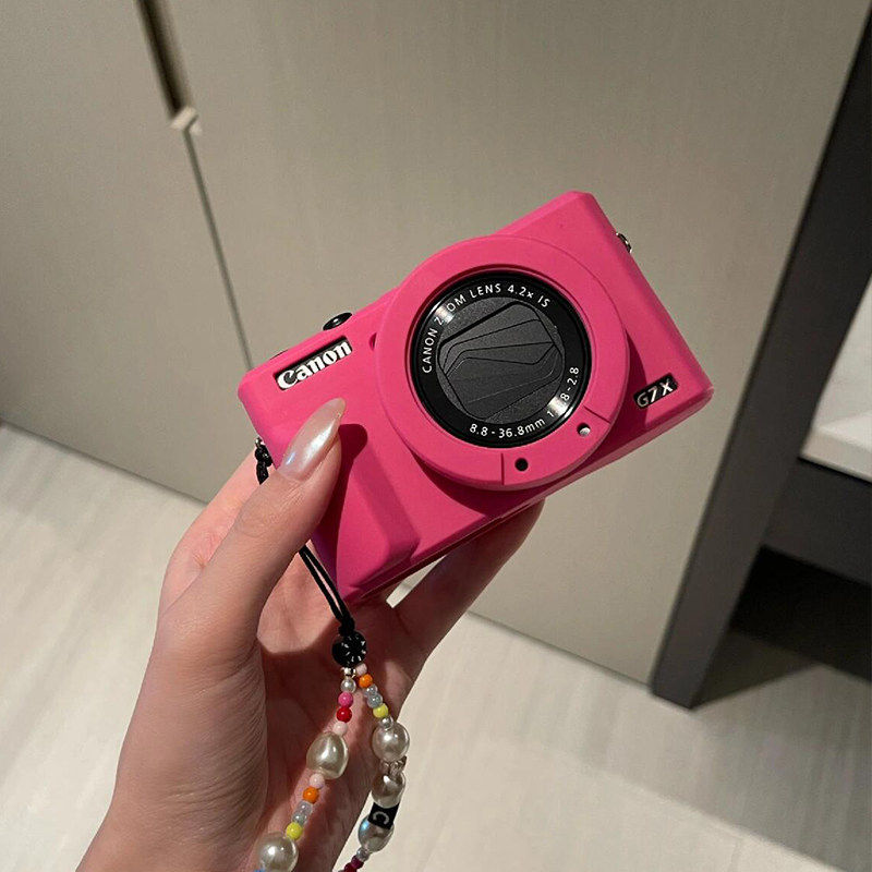 多巴胺佳能g7x2保护套防摔保护壳硅胶软壳相机包少女心相机小配件