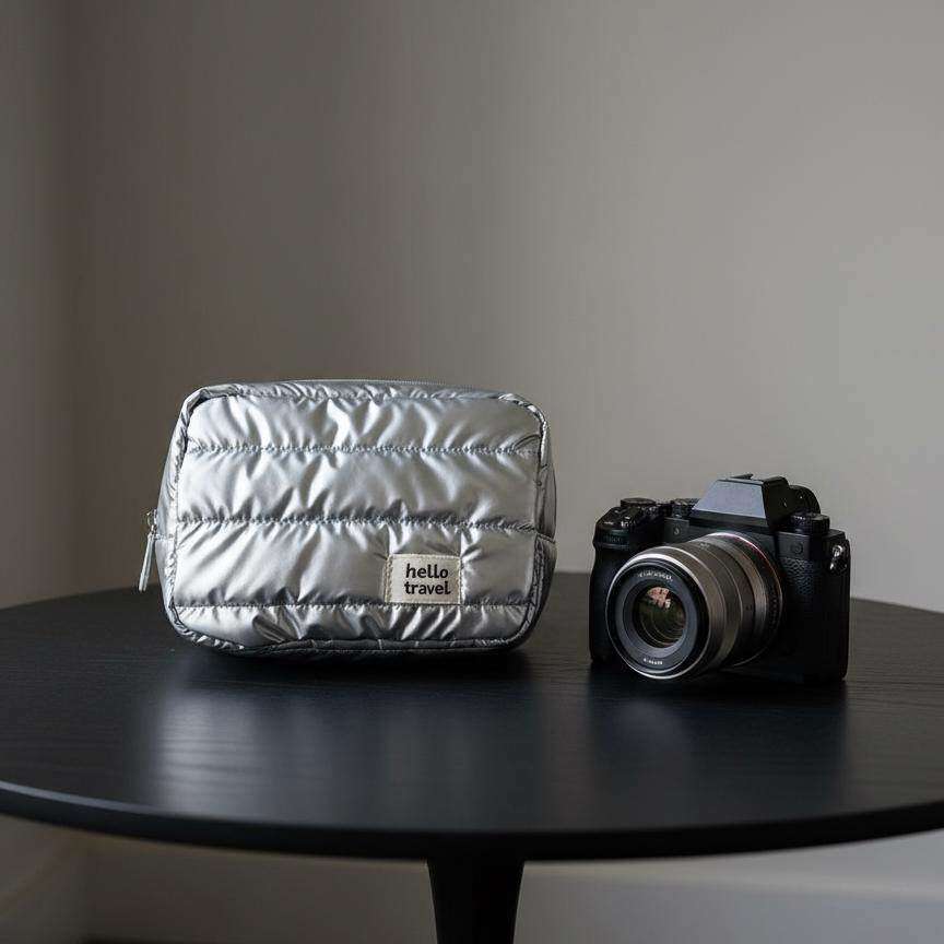 ccd相机收纳袋适用索尼微单眼相机卡片机收纳包珠光手提防水女冬