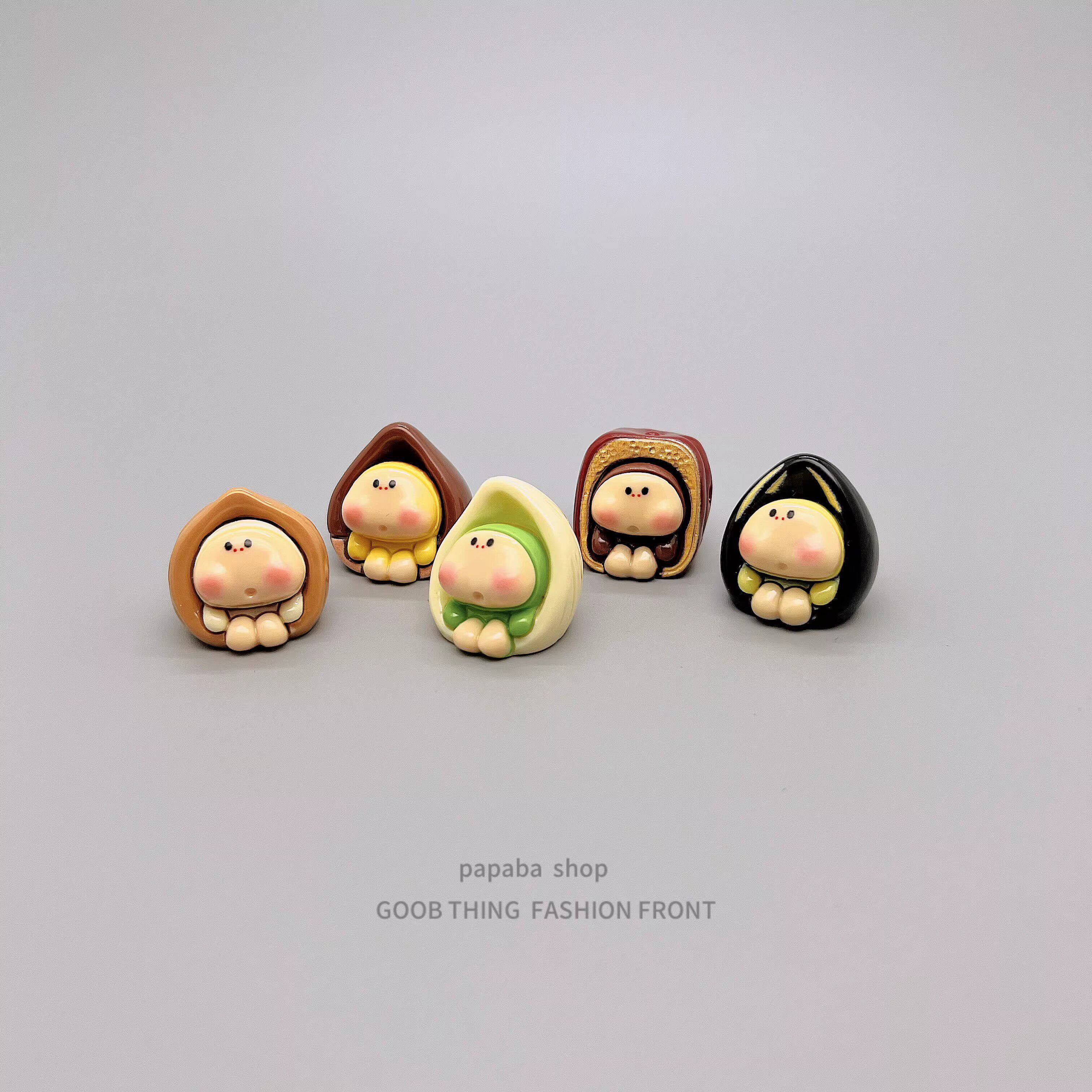 无聊了看看坚果娃娃开心果电脑桌面小摆件治愈系工位日式解压装饰