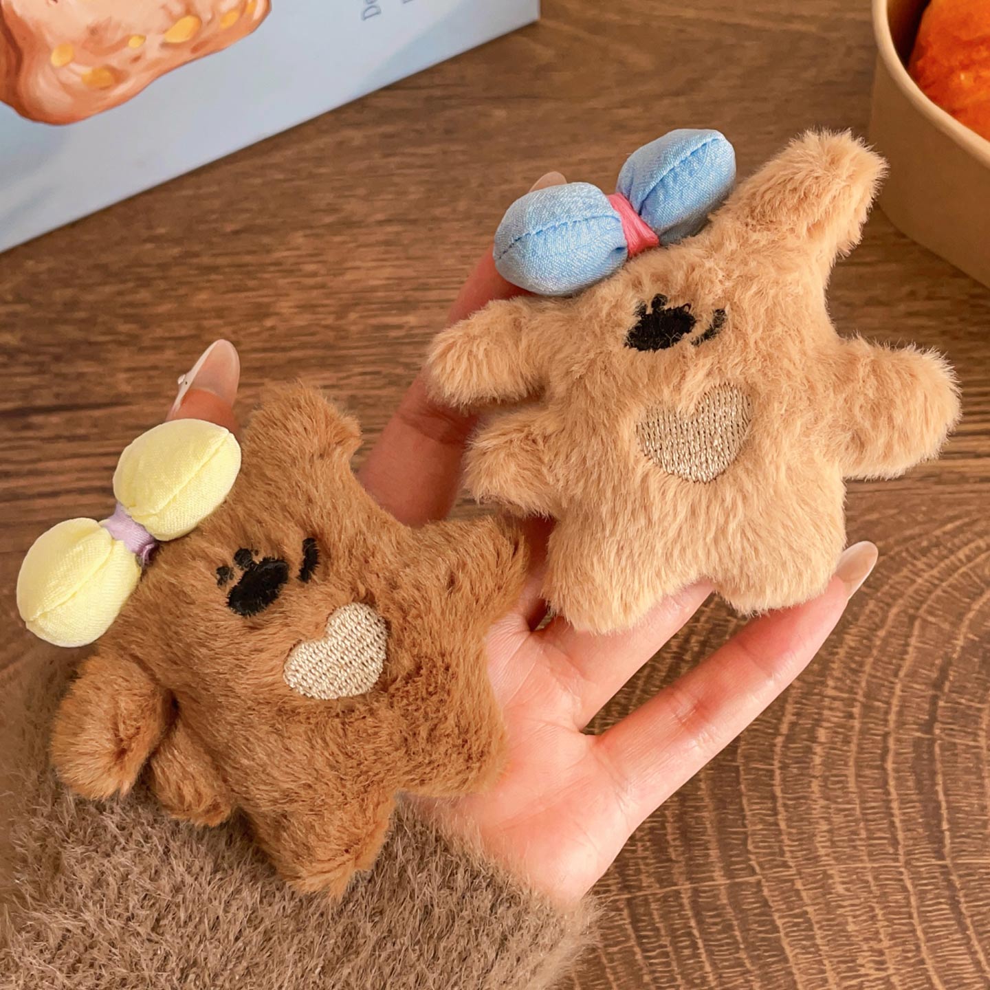 儿童卡通毛绒小熊发夹