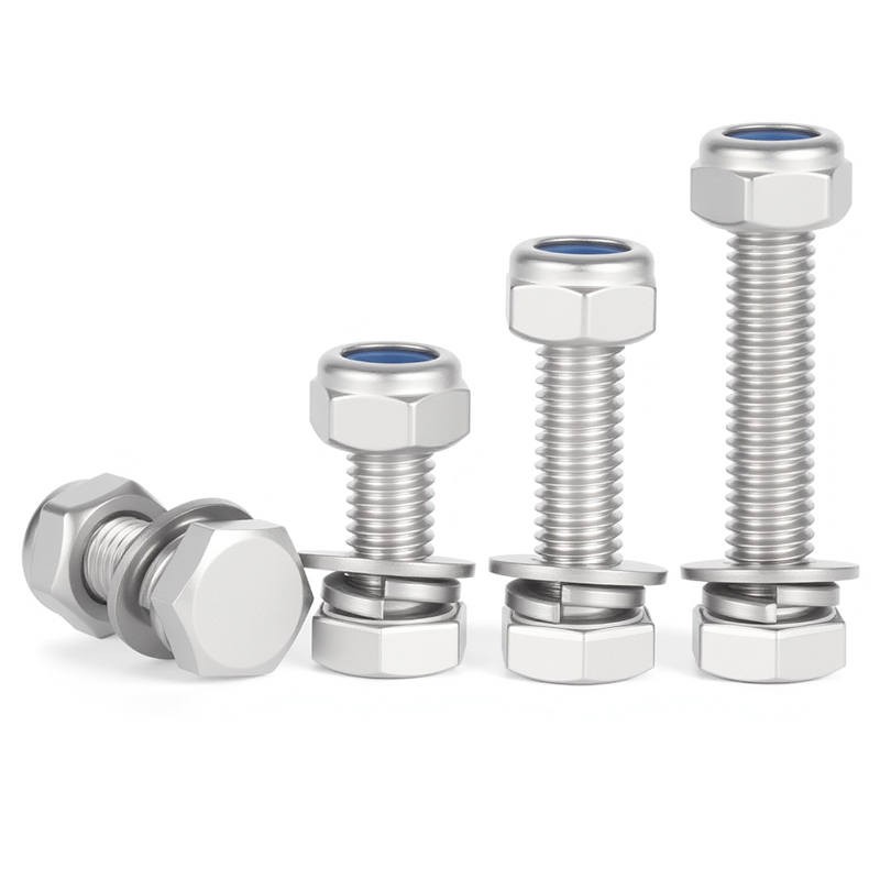 304锁紧螺母防松螺丝帽套装