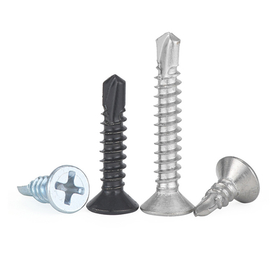 沉头钻尾螺丝410不锈钢十字平头