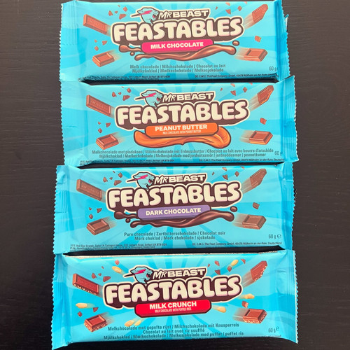 野兽先生巧克力Mr Beast Feastables野兽先生的牛奶巧克力代购