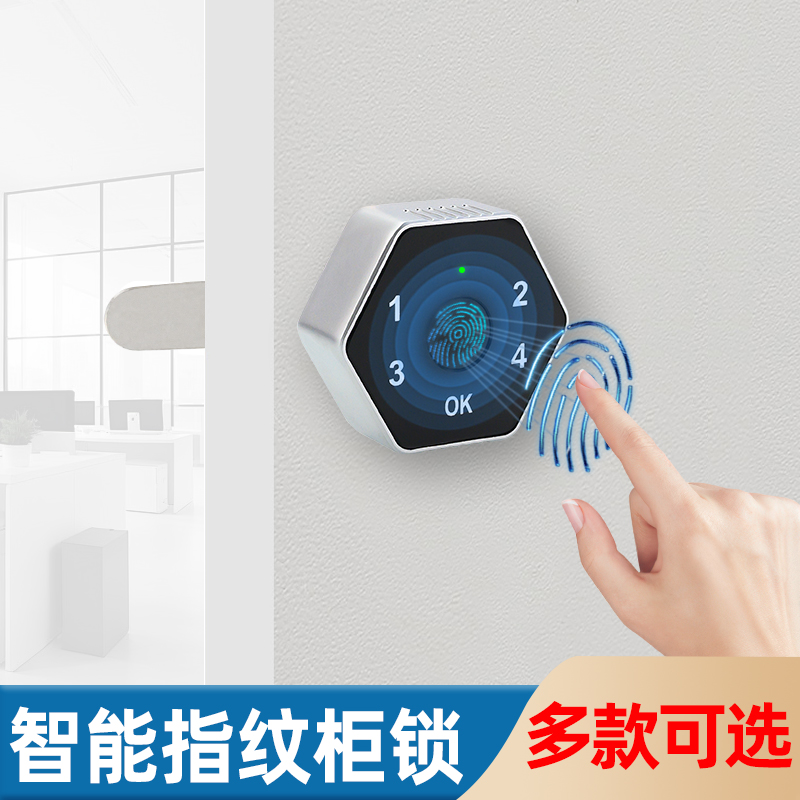 两位数的小型指纹+数字密码锁！