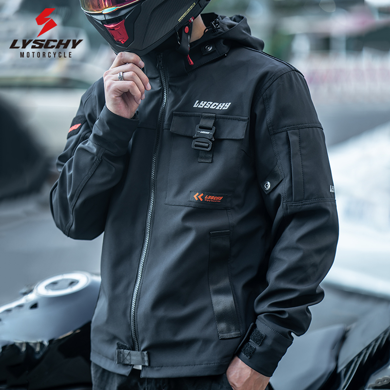 雷翅骑行服摩托车男冬季防风保暖防寒防摔耐磨通勤夹克机车服套装