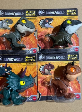 美泰正版侏罗纪迷你手指恐龙模型世界小型收藏恐龙男孩玩具GGN26