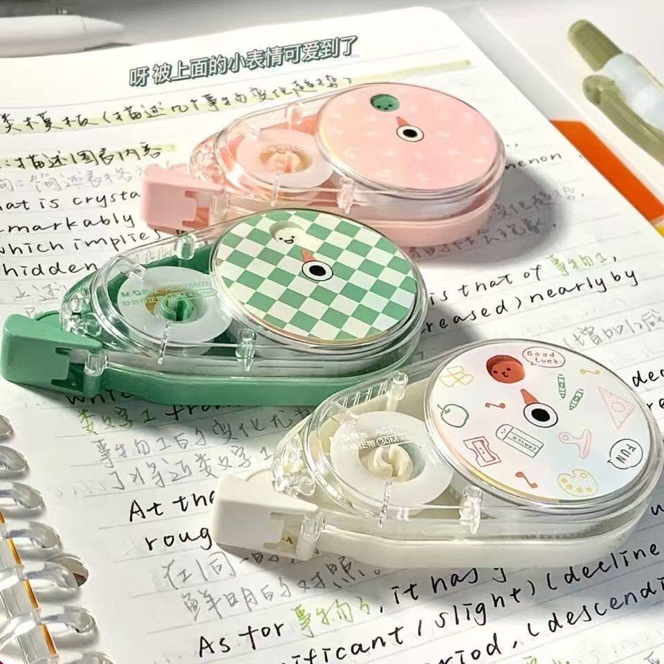 晨光新款转转静音修正带晨光高颜值大容量涂改带学生用顺滑不断带
