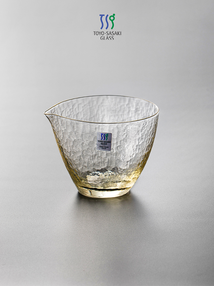 日本进口东洋佐佐木玻璃博览会杯高档锤打茶分配器茶具男杯茶大师