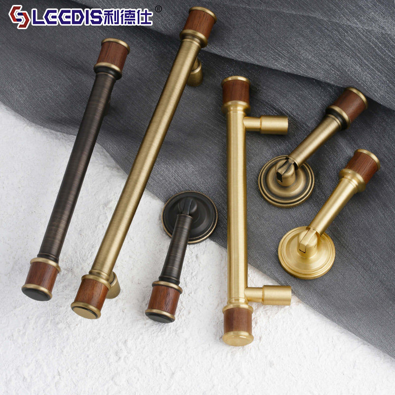 中古风复古黄铜吊坠柜门拉手